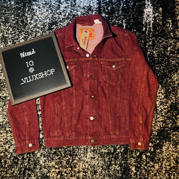 Levi’s Red Denim Trucker Jacket Men’s